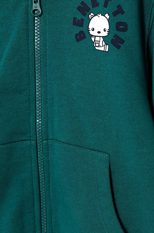 Αγορίστικα Παιδική βαμβακερή μπλούζα United Colors of Benetton 3J68G5034.P.Seasonal πράσινο