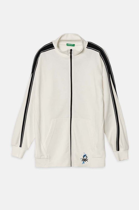 United Colors of Benetton bluza dziecięca aplikacja biały 330SC503Z.G.Seasonal