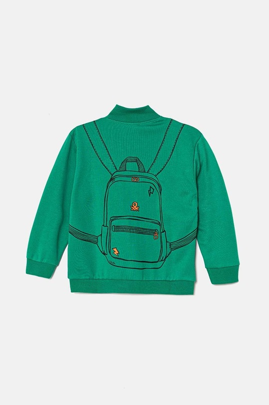 United Colors of Benetton bluza dziecięca z elastanem zielony 330SG5038.P.Seasonal