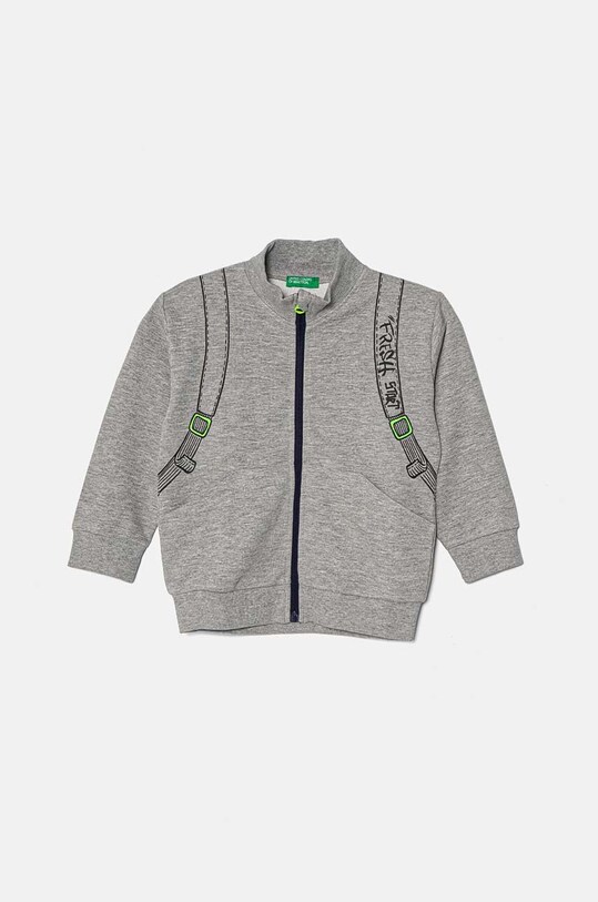 Dječja dukserica United Colors of Benetton 330SG5038.P.Seasonal siva AW24