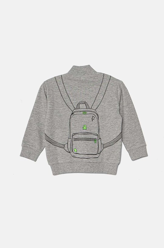 Дитяча кофта United Colors of Benetton з еластаном сірий 330SG5038.P.Seasonal