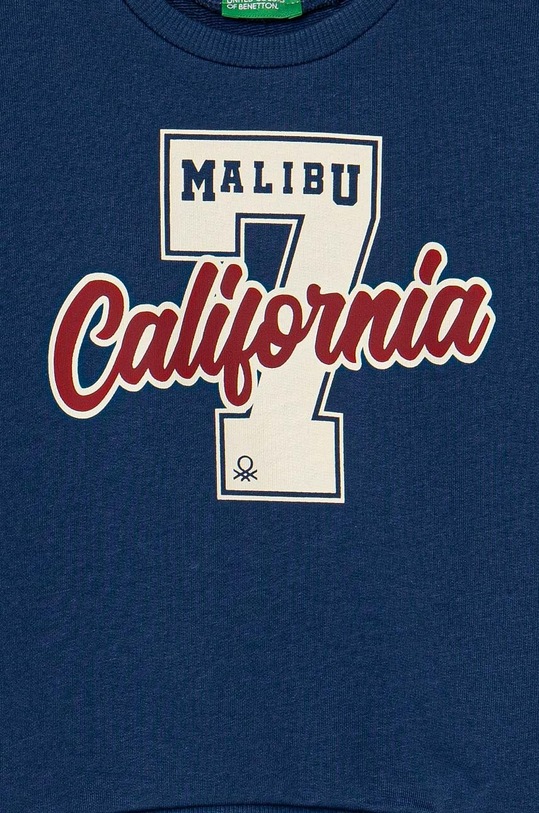 Chłopiec United Colors of Benetton bluza bawełniana dziecięca 3FWYC10K6.G.Seasonal granatowy