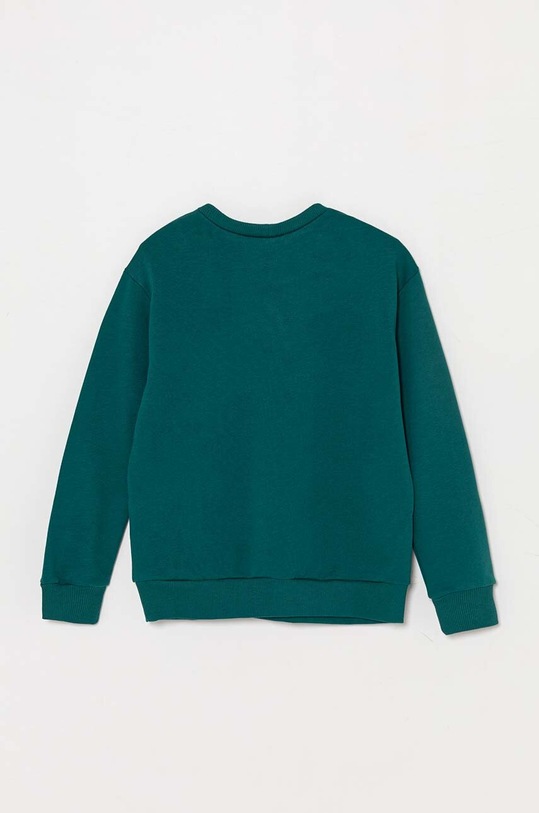 United Colors of Benetton bluza bawełniana dziecięca 3FWYC10K6.G.Seasonal zielony AW24