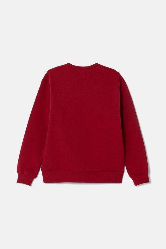 United Colors of Benetton bluza bawełniana dziecięca 3FWYC10K6.G.Seasonal bordowy AW24
