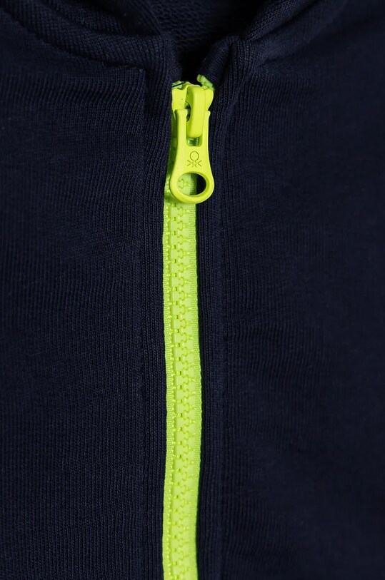 Хлопчик Дитяча бавовняна кофта United Colors of Benetton 3FWYG5039.P.Seasonal темно-синій