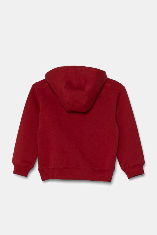 United Colors of Benetton hanorac de bumbac pentru copii 3FWYG5039.P.Seasonal burgundia AW24