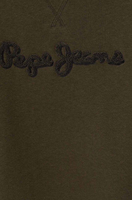 Хлопчик Дитяча бавовняна кофта Pepe Jeans NEW LAMONTY CREW PB581613 зелений