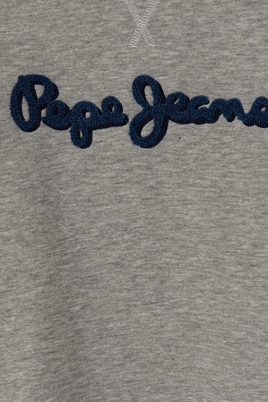 Chlapec Detská bavlnená mikina Pepe Jeans NEW LAMONTY CREW PB581613 sivá