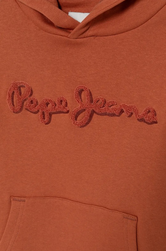 Chłopiec Pepe Jeans bluza dziecięca NEW LAMONTY HOODIE PB581614 pomarańczowy