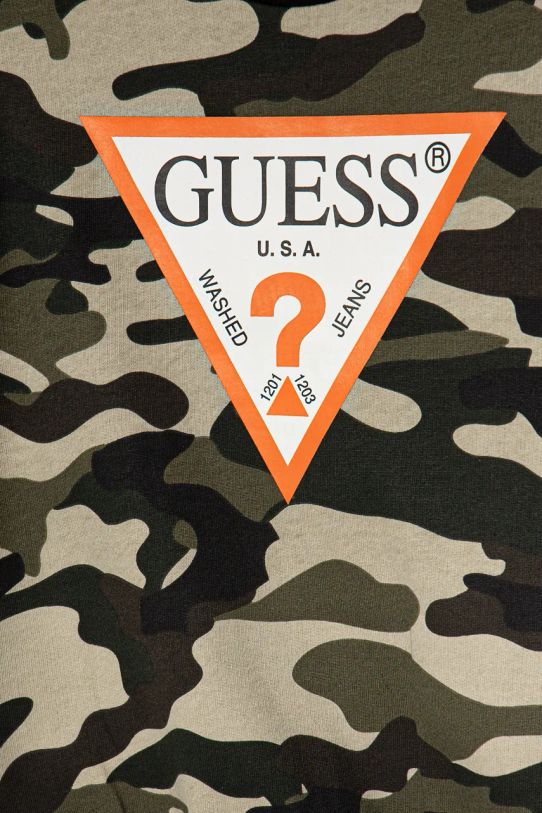 Chłopiec Guess bluza bawełniana dziecięca L4BQ01.KAD73.9BYH zielony