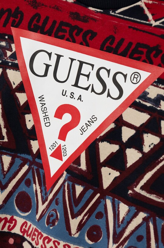 Хлопчик Дитяча бавовняна кофта Guess L4BQ01.KAD73.9BYH барвистий