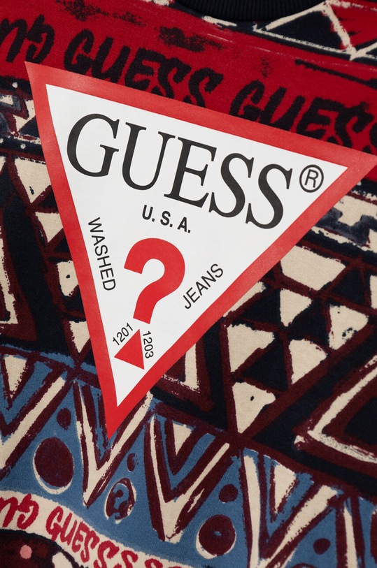 CHLAPEC Dětská bavlněná mikina Guess L4BQ01.KAD73.9BYH vícebarevná