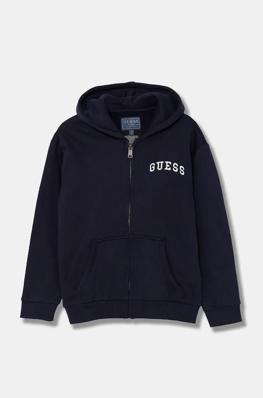 Detská bavlnená mikina Guess bavlna tmavomodrá L4BQ25.KAX74.9BYH