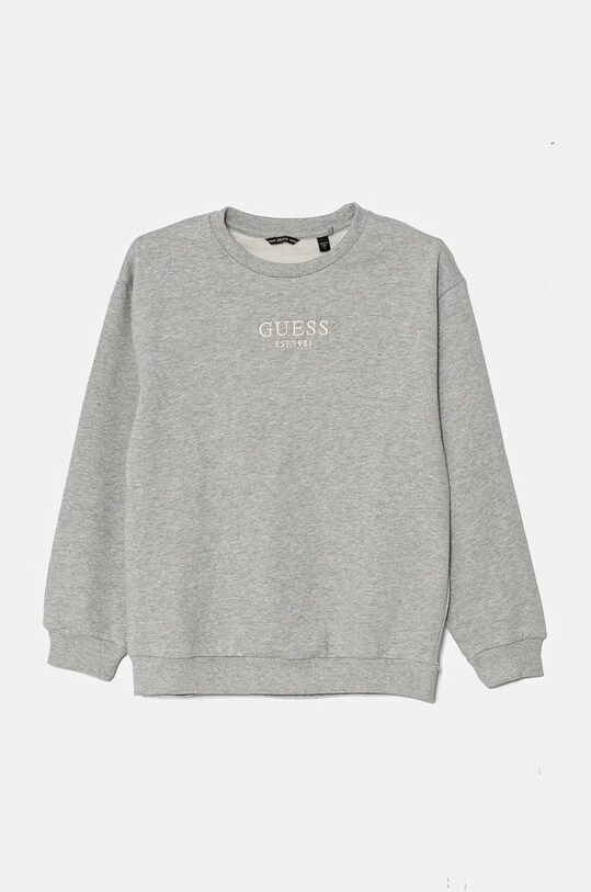 Guess bluza bawełniana dziecięca aplikacja szary L4BQ28.KAV33.9BYH