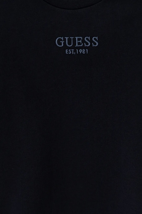 Chlapec Detská bavlnená mikina Guess L4BQ28.KAV33.9BYH tmavomodrá