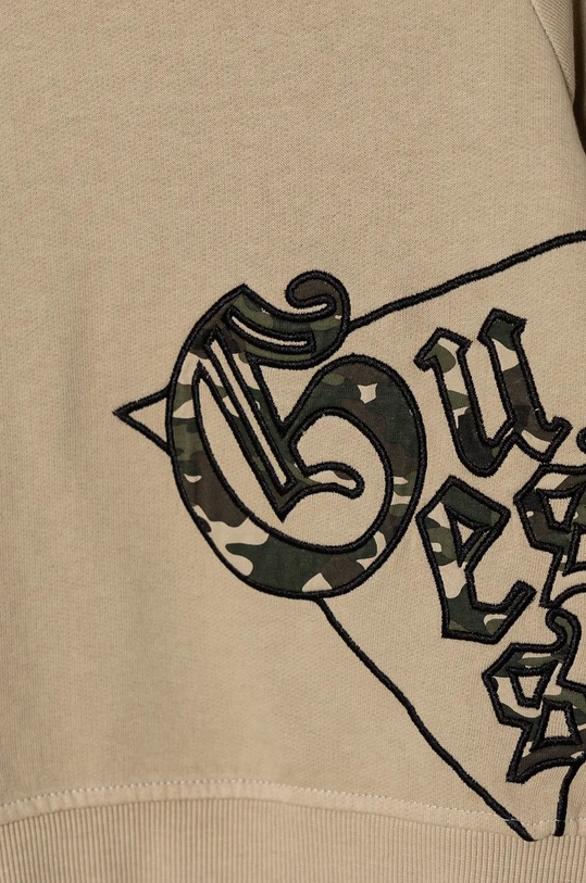 CHLAPEC Dětská bavlněná mikina Guess N4BQ00.KAD74.9BYH béžová