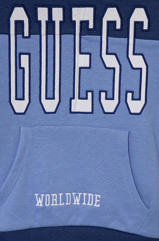 CHLAPEC Dětská bavlněná mikina Guess N4BQ10.KAX73.9BYH modrá