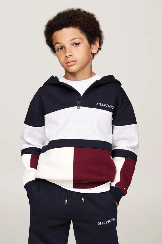 Tommy Hilfiger bluza dziecięca wzorzyste granatowy KB0KB09189.9BYH.128.176