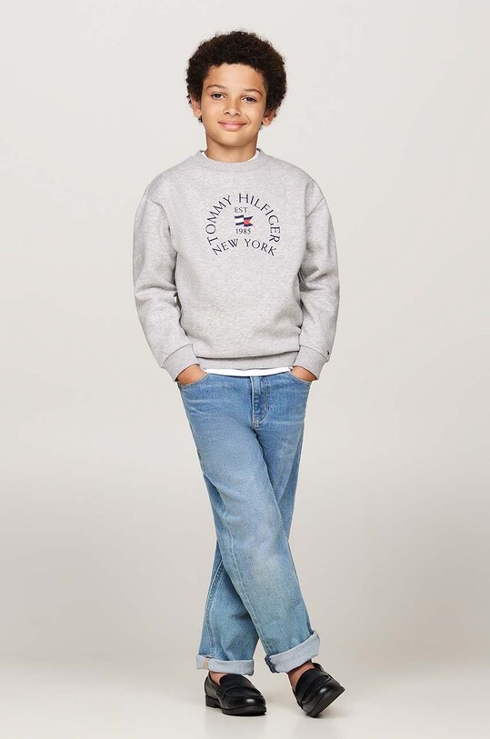 Мальчик Детская кофта Tommy Hilfiger KB0KB09192.9BYH.128.176 серый