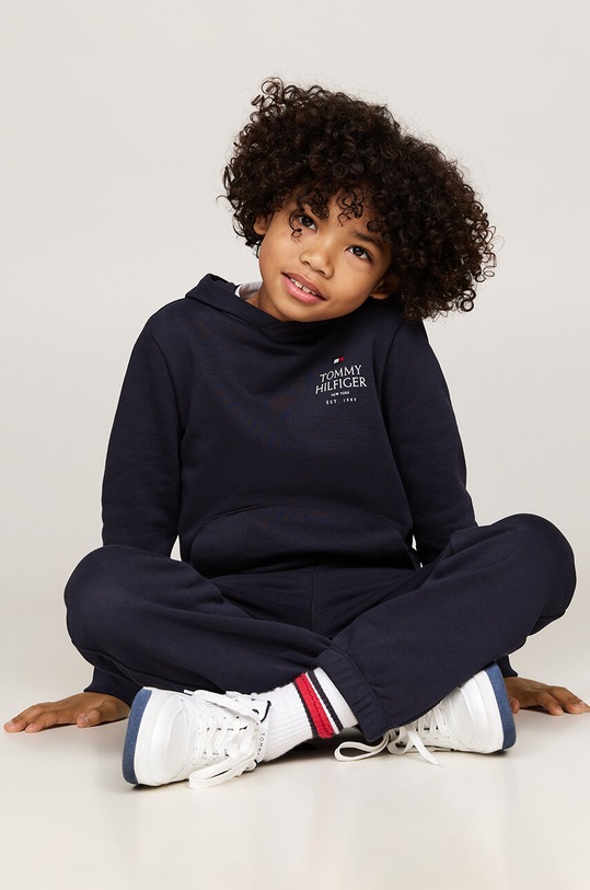 Παιδική μπλούζα Tommy Hilfiger KB0KB09193.9BYH.104.122 σκούρο μπλε