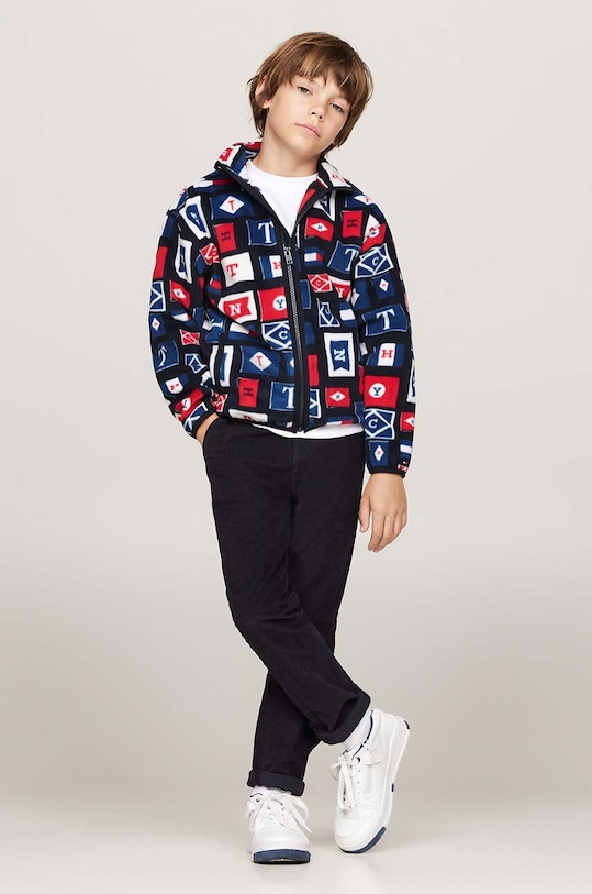 Otroški pulover Tommy Hilfiger modra KB0KB09378.9BYH.