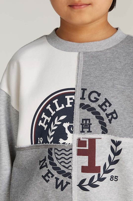 Otroški pulover Tommy Hilfiger KB0KB09380.9BYH. siva