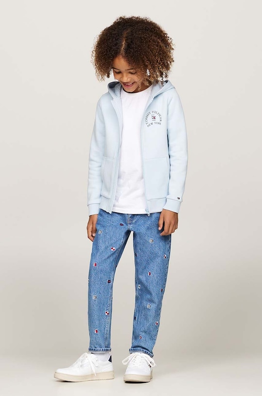 Tommy Hilfiger bluza dziecięca niebieski KB0KB09386.9BYH.92.122