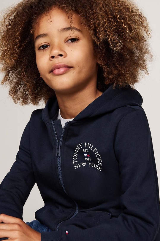 Chlapec Detská mikina Tommy Hilfiger KB0KB09386.9BYH.128.176 tmavomodrá