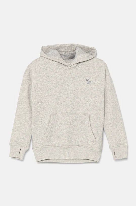 Detská mikina Abercrombie & Fitch melanž sivá KI222.4120