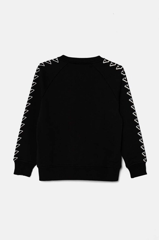 Chlapec Detská bavlnená mikina Emporio Armani EB000017.AF10381 čierna