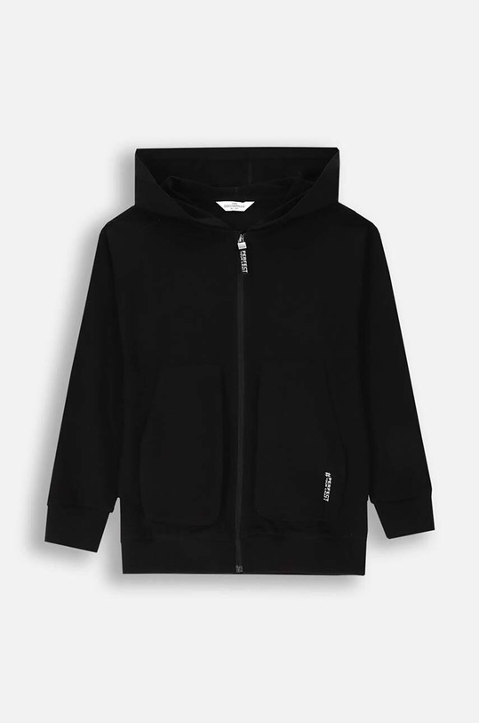 Coccodrillo hanorac de bumbac pentru copii uni negru ZC4132402VBA