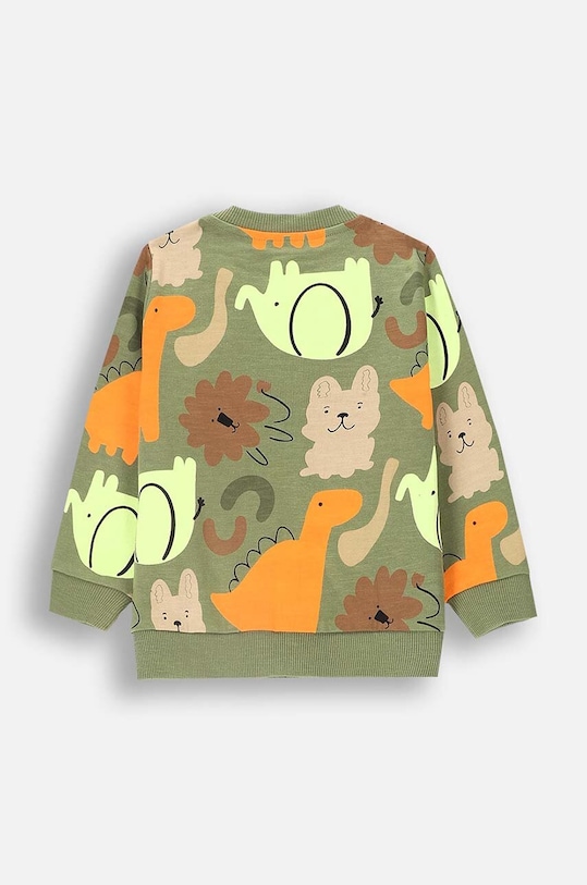 Bavlnená mikina pre bábätká Coccodrillo ZC4132202SBN zelená AW24