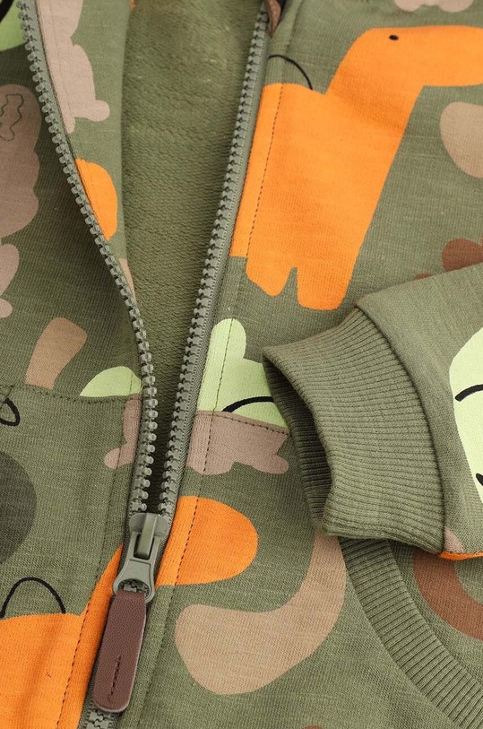 Bavlnená mikina pre bábätká Coccodrillo zelená ZC4132202SBN