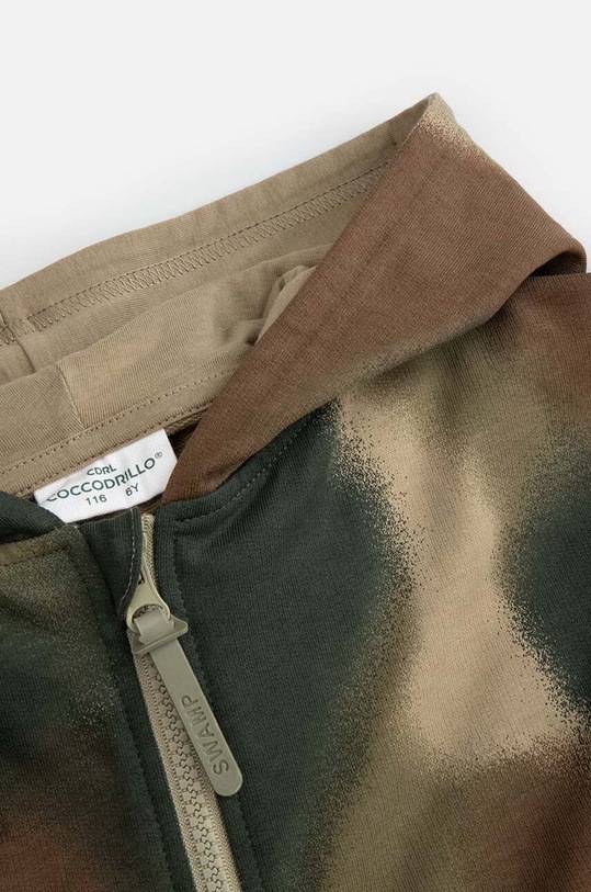 Coccodrillo bluza bawełniana dziecięca zielony ZC4132401GBK