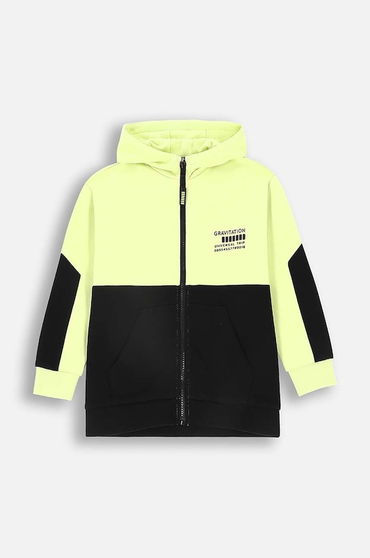 Coccodrillo bluza bawełniana dziecięca ZC4132402WBK zielony AW24