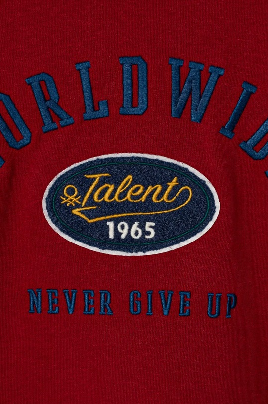 CHLAPEC Dětská mikina United Colors of Benetton 32N4C10JF.G.Seasonal burgundské