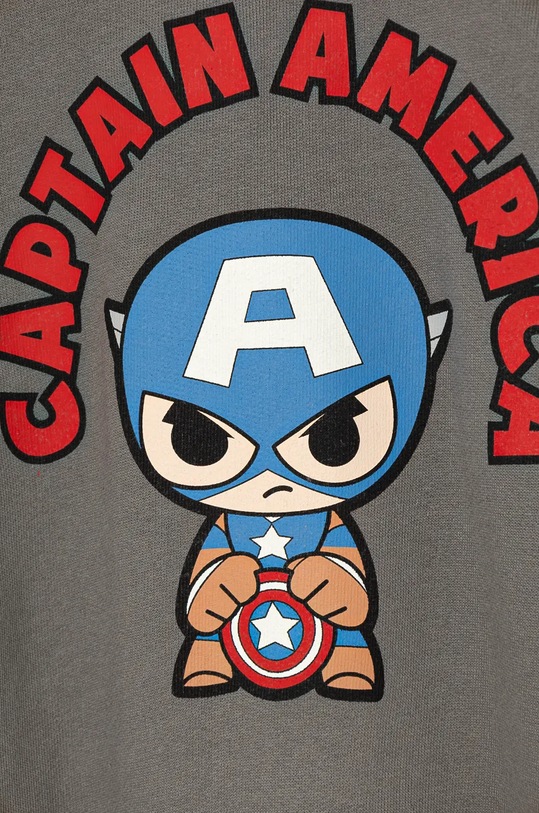 Băieți United Colors of Benetton hanorac de bumbac pentru copii 3J68G10HH.P.Seasonal gri