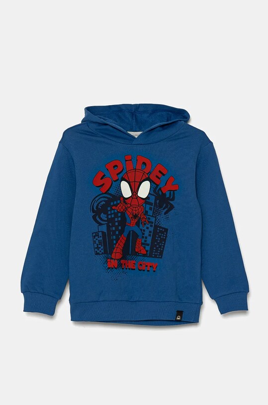 United Colors of Benetton hanorac de bumbac pentru copii print albastru 3J68G200Z.P.Seasonal