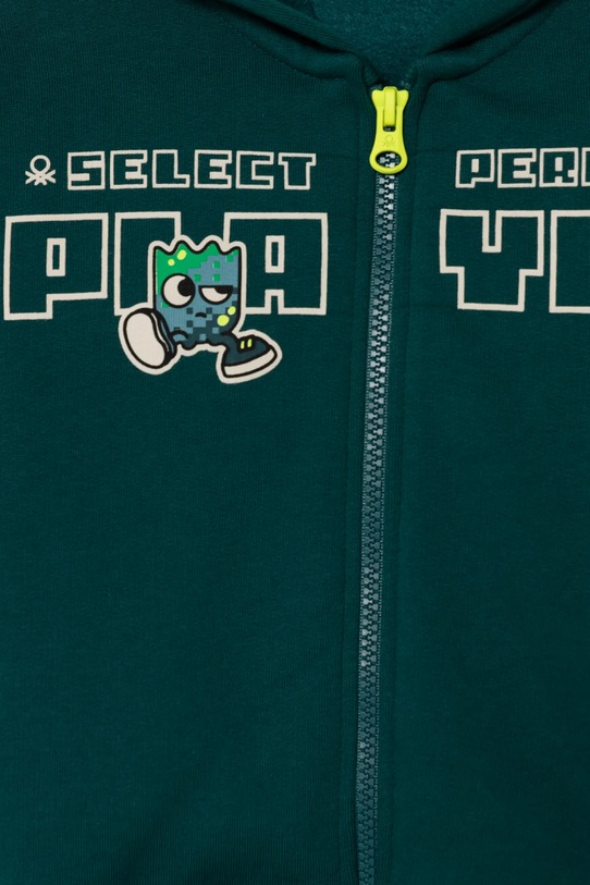 Băieți United Colors of Benetton bluza copii 3J73G503H.P.Seasonal verde