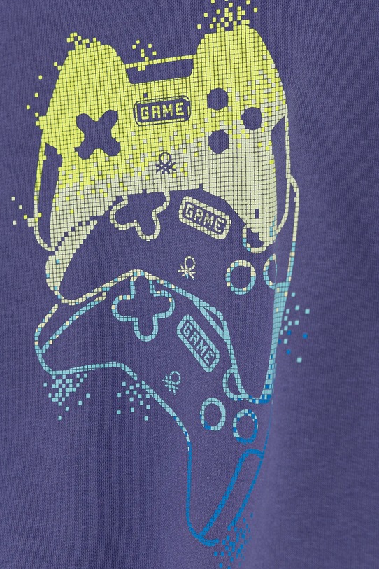 CHLAPEC Dětská mikina United Colors of Benetton 3PANC204A.G.Seasonal fialová