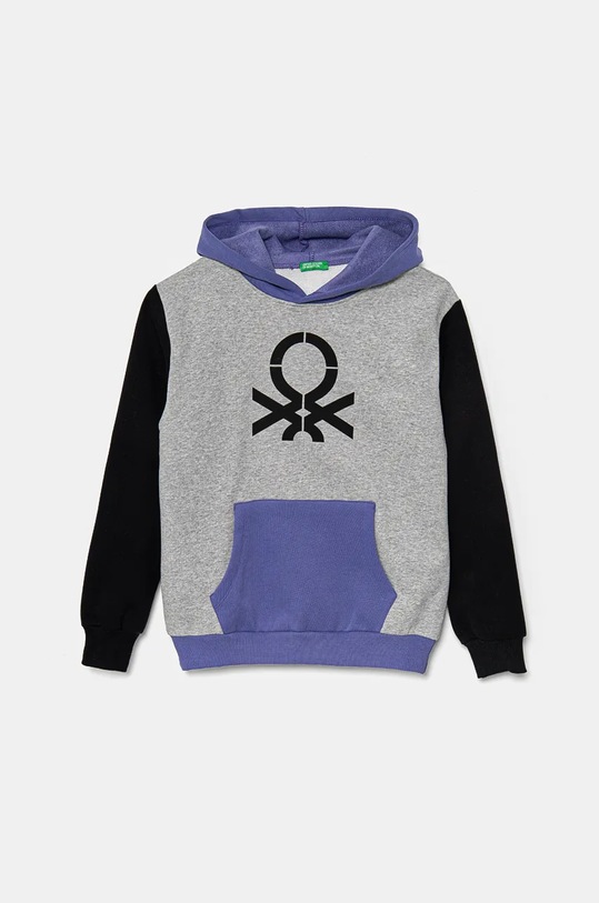 Dětská mikina United Colors of Benetton potisk fialová 3EB5C203U.G.Seasonal