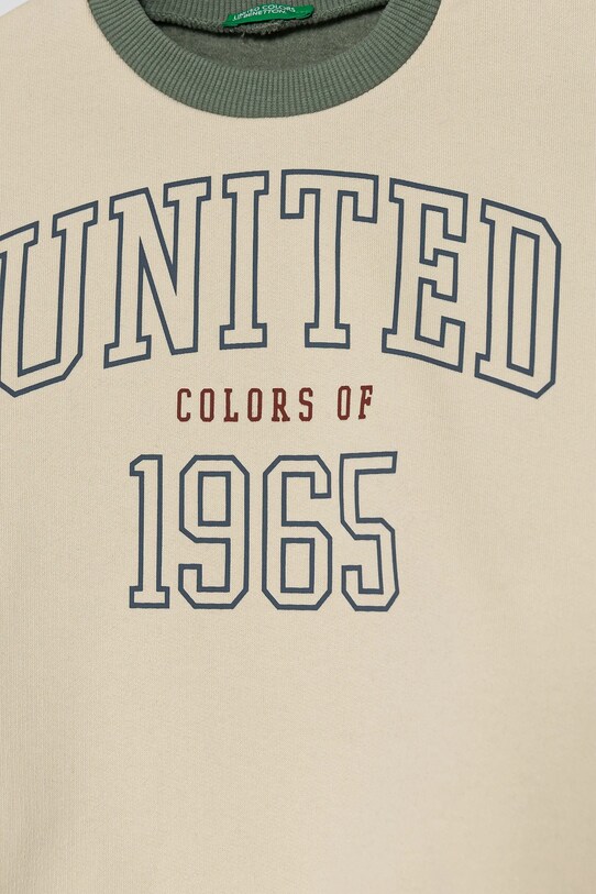 Chlapec Detská mikina United Colors of Benetton 3EB5C10KS.G.Seasonal béžová