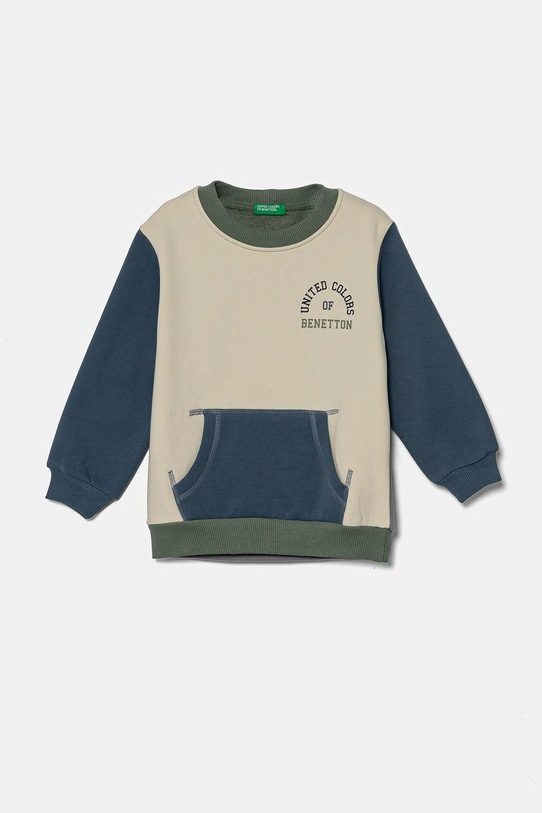 United Colors of Benetton bluza copii print bej 3EB5G10G0.P.Seasonal