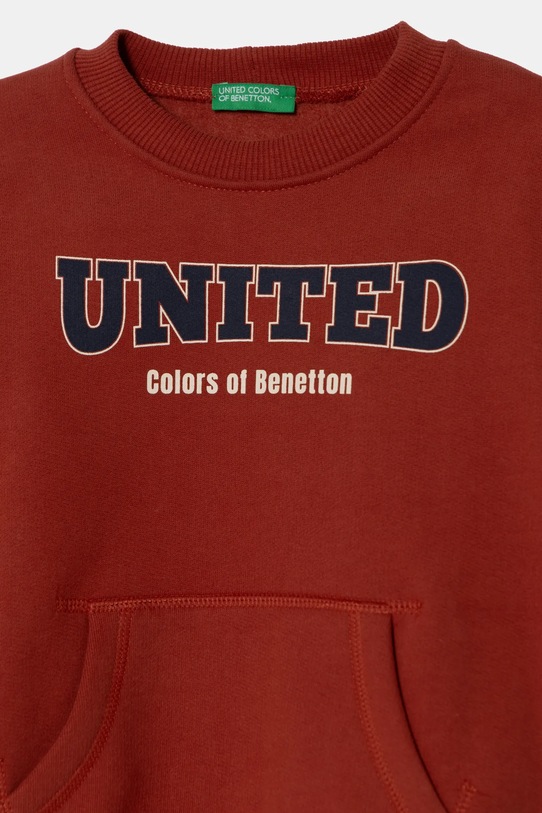 Băieți United Colors of Benetton bluza copii 3EB5G10G0.P.Seasonal portocaliu