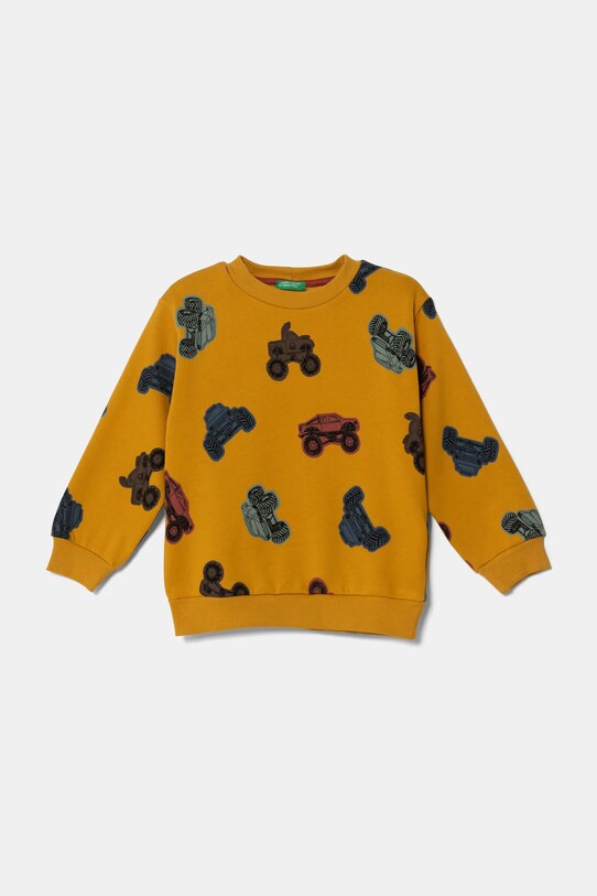 Детская кофта United Colors of Benetton узор жёлтый 3J4EG10GK.P.Seasonal