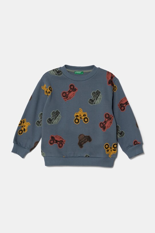 United Colors of Benetton bluza dziecięca wzorzyste niebieski 3J4EG10GK.P.Seasonal