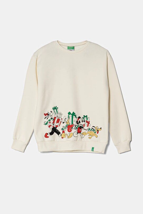 Mikina United Colors of Benetton bavlna béžová 3J73C10LD.G.Seasonal