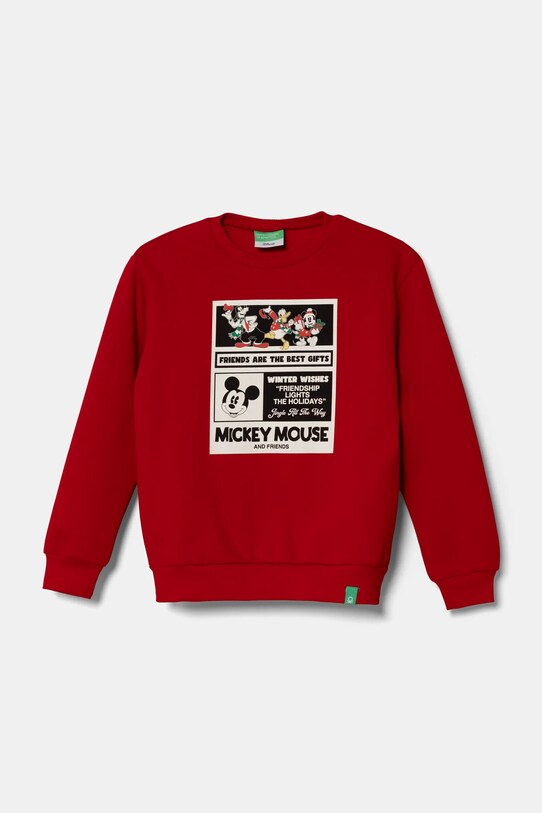 Кофта United Colors of Benetton хлопок красный 3J73C10LD.G.Seasonal