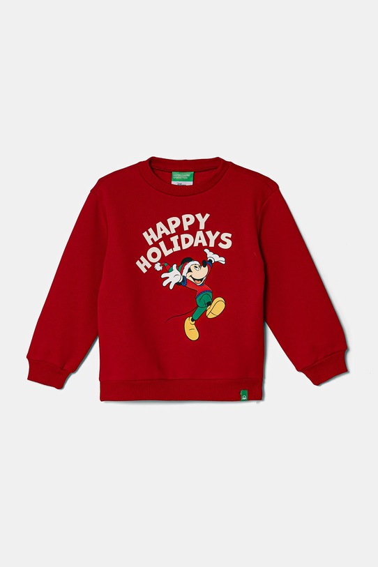 United Colors of Benetton bluza print rosu 3J73G10GN.P.Seasonal