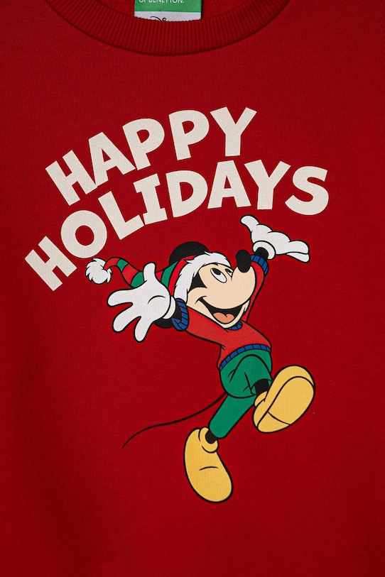 Băieți United Colors of Benetton bluza 3J73G10GN.P.Seasonal rosu